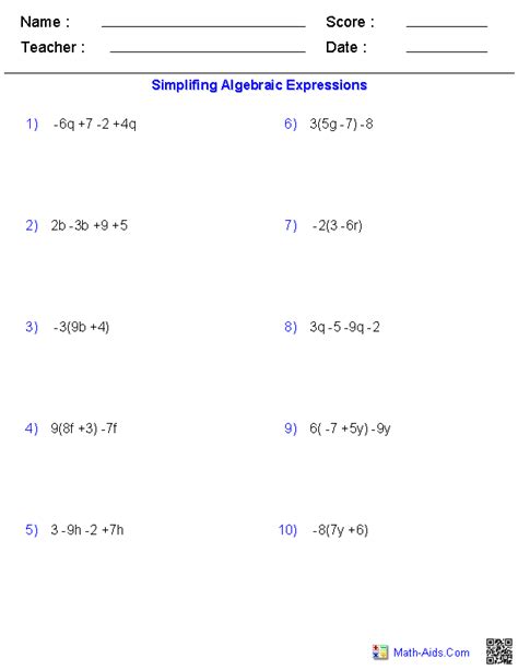 Translating Algebra Expressions | Algebraic expressions, Math